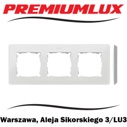 Kontakt Simon 82 ramka potrójna podstawa aluminium Warszawa Aleja Sikorskiego 3 LU3 Bartycka